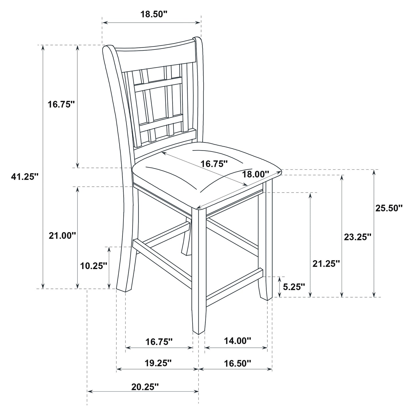Lavon 5-piece Oval Counter Height Extension Dining Set Light Chestnut