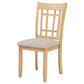 Lavon Wood Dining Side Chair Linen and Light Oak (Set of 2)