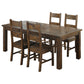 Coleman 5-piece Rectangular Dining Set Rustic Golden Brown