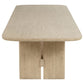 Kailani 110-inch Rectangular Wood Dining Table Beige Oak