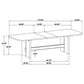 Kailani 7-piece Rectangular Wood Dining Table Set Beige Oak