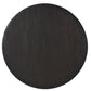 Leandro 5-piece Round Dining Table Set Burnished Black