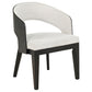 Leandro 5-piece Round Dining Table Set Burnished Black
