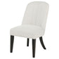 Leandro Upholstered Dining Side Chair Cream (Set of 2)