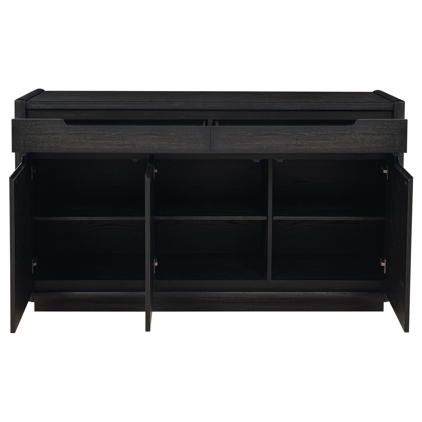 Leandro 2-drawer Dining Sideboard Server Burnished Black