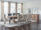 Florence 126-inch Extension Dining Table Rustic Honey