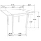 Kelso Rectangular 52-inch Extension Dining Table Cappuccino