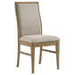 Adina 9-piece Extension Dining Set Distressed Light Brown