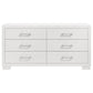 Jessica 5-piece Eastern King LED Bedroom Set Snow White