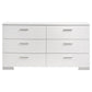 Felicity 6-piece California King Bedroom Set White Gloss