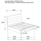 Felicity 4-piece Eastern King Platform Bedroom Set White