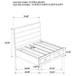 Felicity 4-piece California King Platform Bedroom Set White