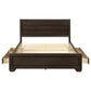 Kauffman Wood California King Storage Panel Bed Dark Cocoa
