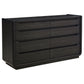 Leandro 4-piece Queen Bedroom Set Burnished Black