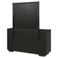 Leandro 8-drawer Bedroom Dresser with Mirror Burnished Black
