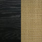 Arini Cane Weave Full Length Standing Floor Mirror Black