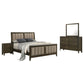 Wilkes 4-Piece Queen Bedroom Set with Upholstered Bed Dark Cocoa