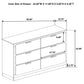 Caraway 6-drawer Dresser Black