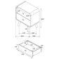 Robyn 5-piece California King Bedroom Set Light Ash