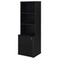 Westpark 3-piece Twin Bedroom Set Bookcase Headboard Black