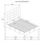 Medley Genuine Leather Queen Panel Platform Bed Black