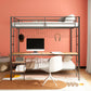 Bettoni Full-Over-Twin Workstation Bunk Bed Matte Black