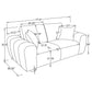 Burnett Chenille Upholstered Wide Arm Loveseat Burnt Orange