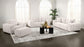 Burnett Chenille Upholstered Accent Chair Ivory
