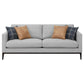 Apperson 3-piece Upholstered Track Arm Sofa Set Light Grey
