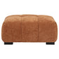Octavia Upholstered Rectangular Ottoman Orange