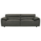 Buxton Top Grain Leather Upholstered Sofa Graphite