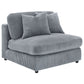 Blaine Upholstered Reversible Chaise Sectional Sofa Fog