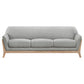 Vaughn Fabric Upholstered Flared Arm Sofa Grey
