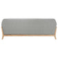 Vaughn Fabric Upholstered Flared Arm Sofa Grey