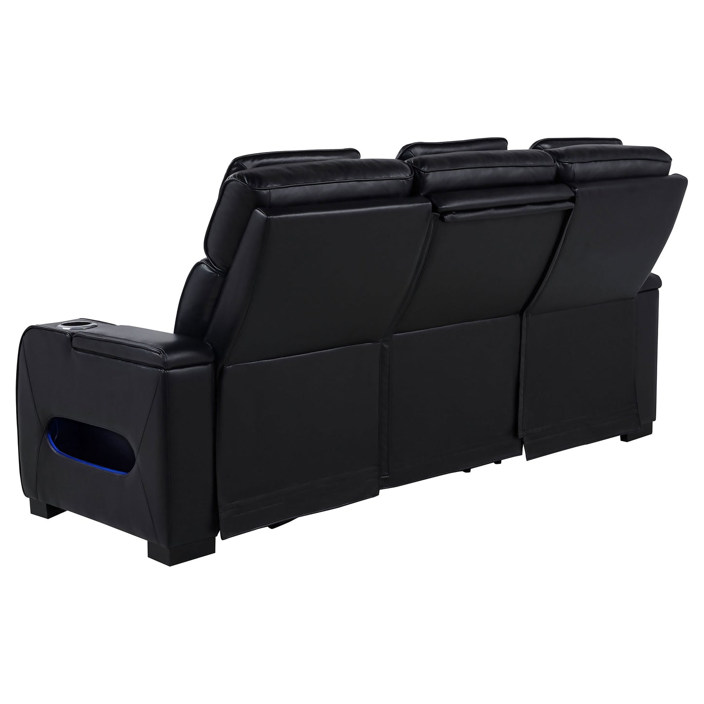Zuma 2-Piece Dual Power Reclining Sofa Set with Bluetooth Black
