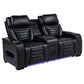 Zuma 2-Piece Dual Power Reclining Sofa Set with Bluetooth Black