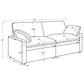 Collins Modular Power Loveseat Dark Grey