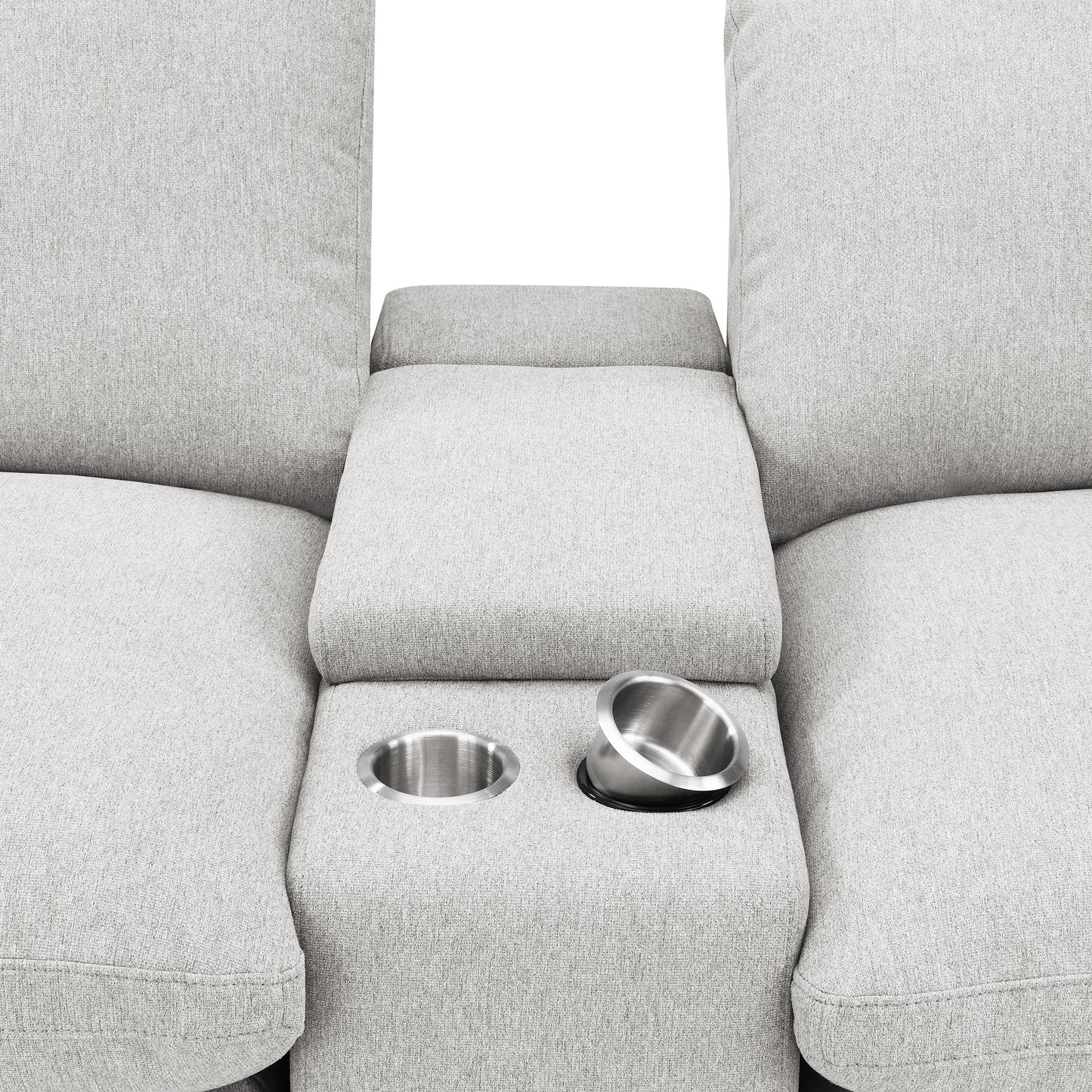 Collins 5-Piece Power Reclining Home Theater Seating Grey