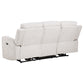 Kennett 2-piece Chenille Power Reclining Sofa Set Ivory
