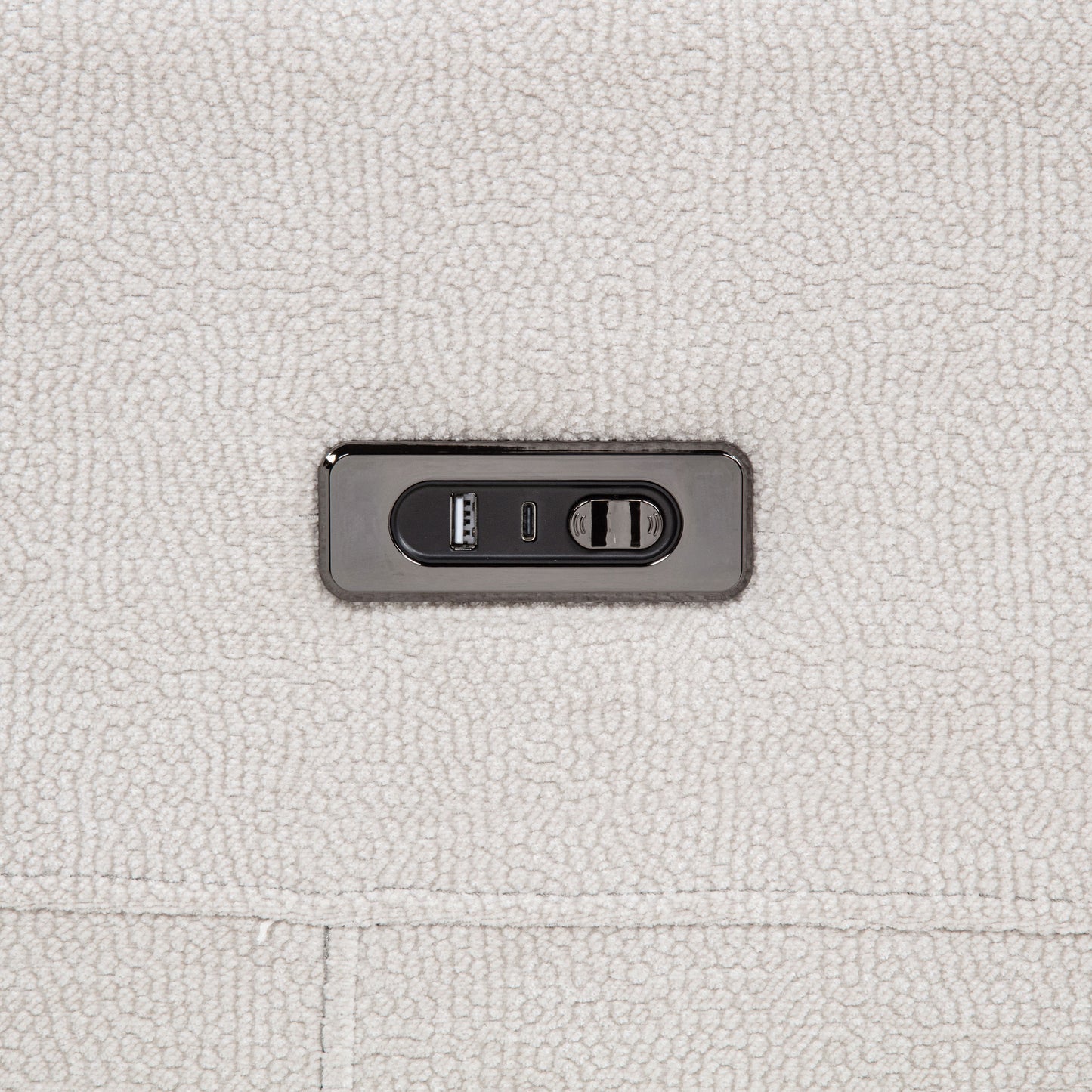 Kennett 3-piece Chenille Power Reclining Sofa Set Ivory