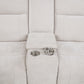 Kennett Chenille Upholstered Power Reclining Loveseat Ivory
