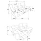 Greer 3-piece Upholstered Reclining Sofa Set Brown