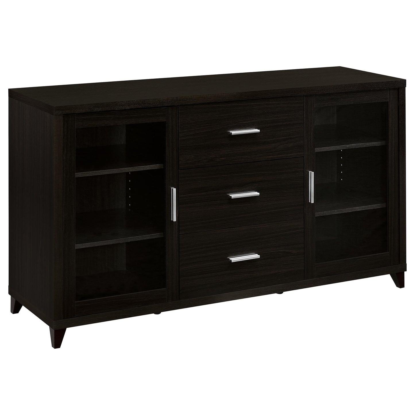 Lewes 2-door Engineered Wood 60-inch TV Stand Cappuccino