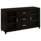 Lewes 2-door Engineered Wood 60-inch TV Stand Cappuccino