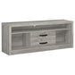 Burke 2-drawer Engineered Wood 59-inch TV Stand Grey Driftwood
