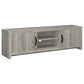Burke 2-door Engineered Wood 71-inch TV Stand Grey Driftwood