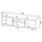 Burke 2-door Engineered Wood 71-inch TV Stand Grey Driftwood