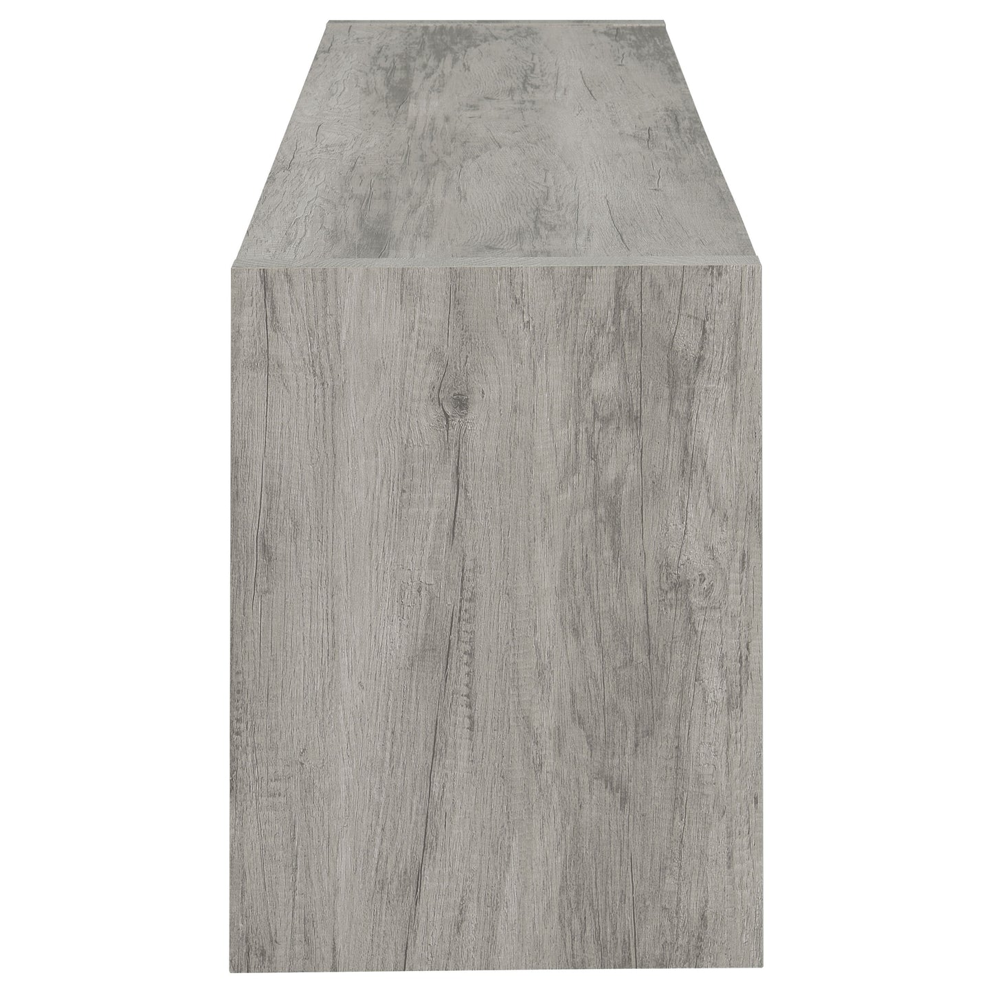 Burke 2-door Engineered Wood 71-inch TV Stand Grey Driftwood