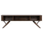Valna Wood 71-inch TV Stand with Sliding Doors Walnut