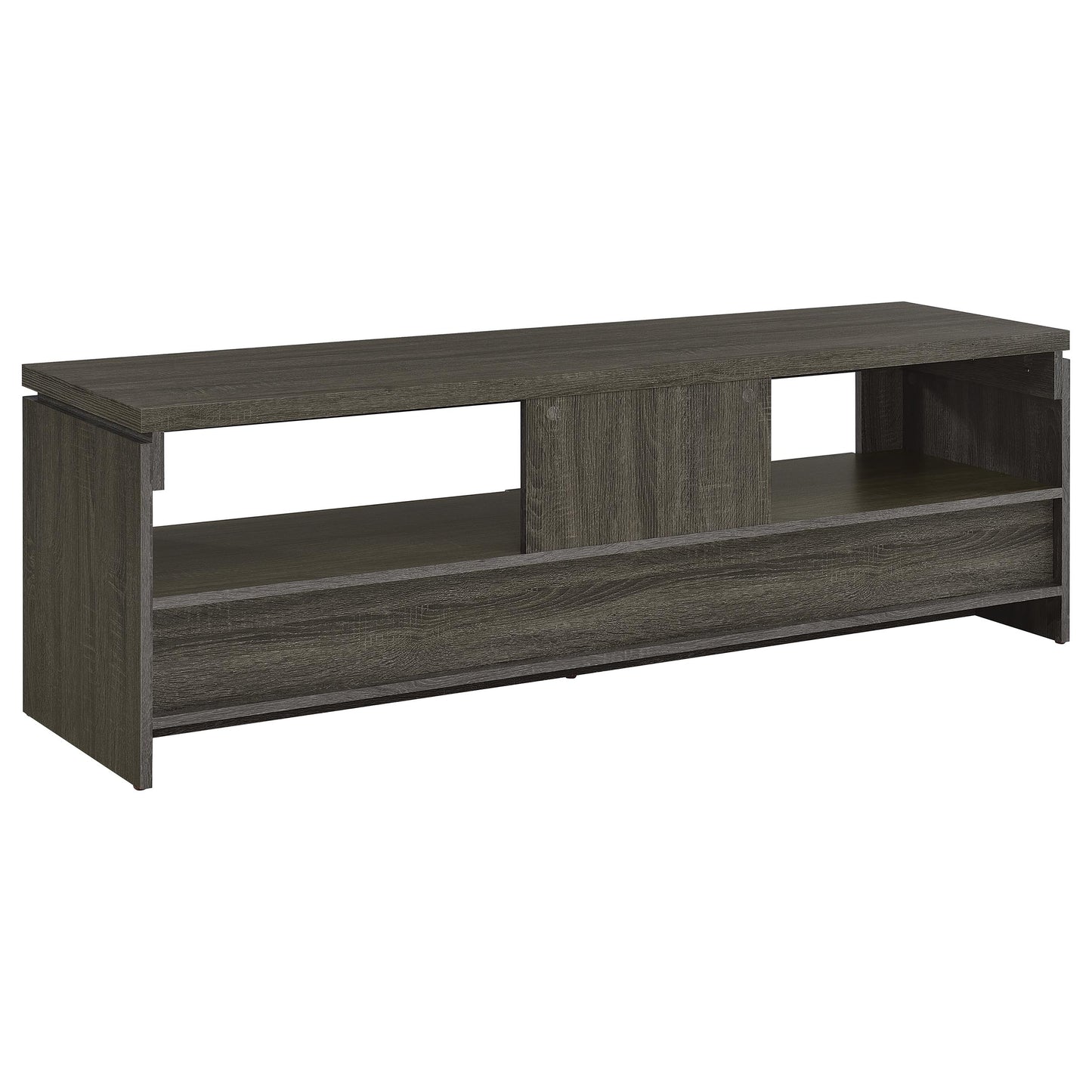 Elkton 2-drawer Engineered Wood 59-inch TV Stand Weathered Grey